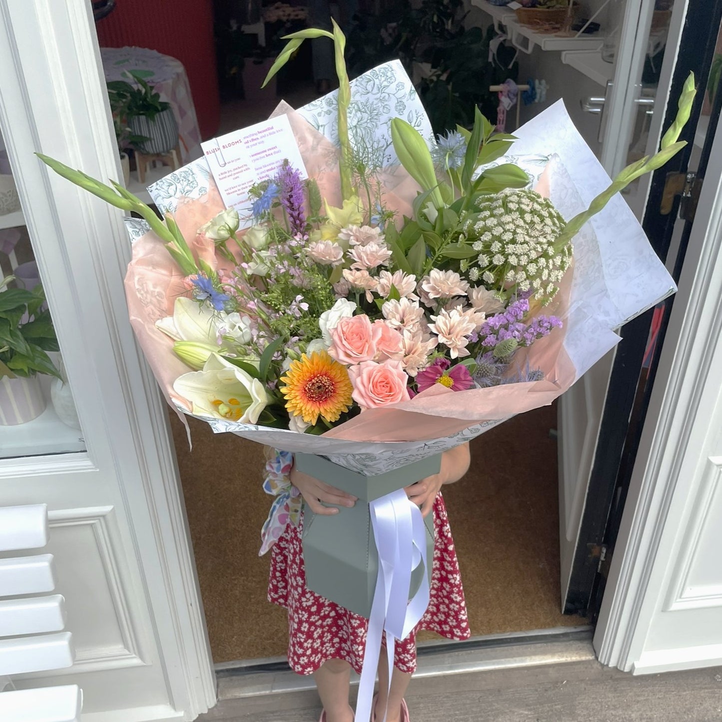 Blush Blooms luxe bespoke bouquet Stonehaven florist