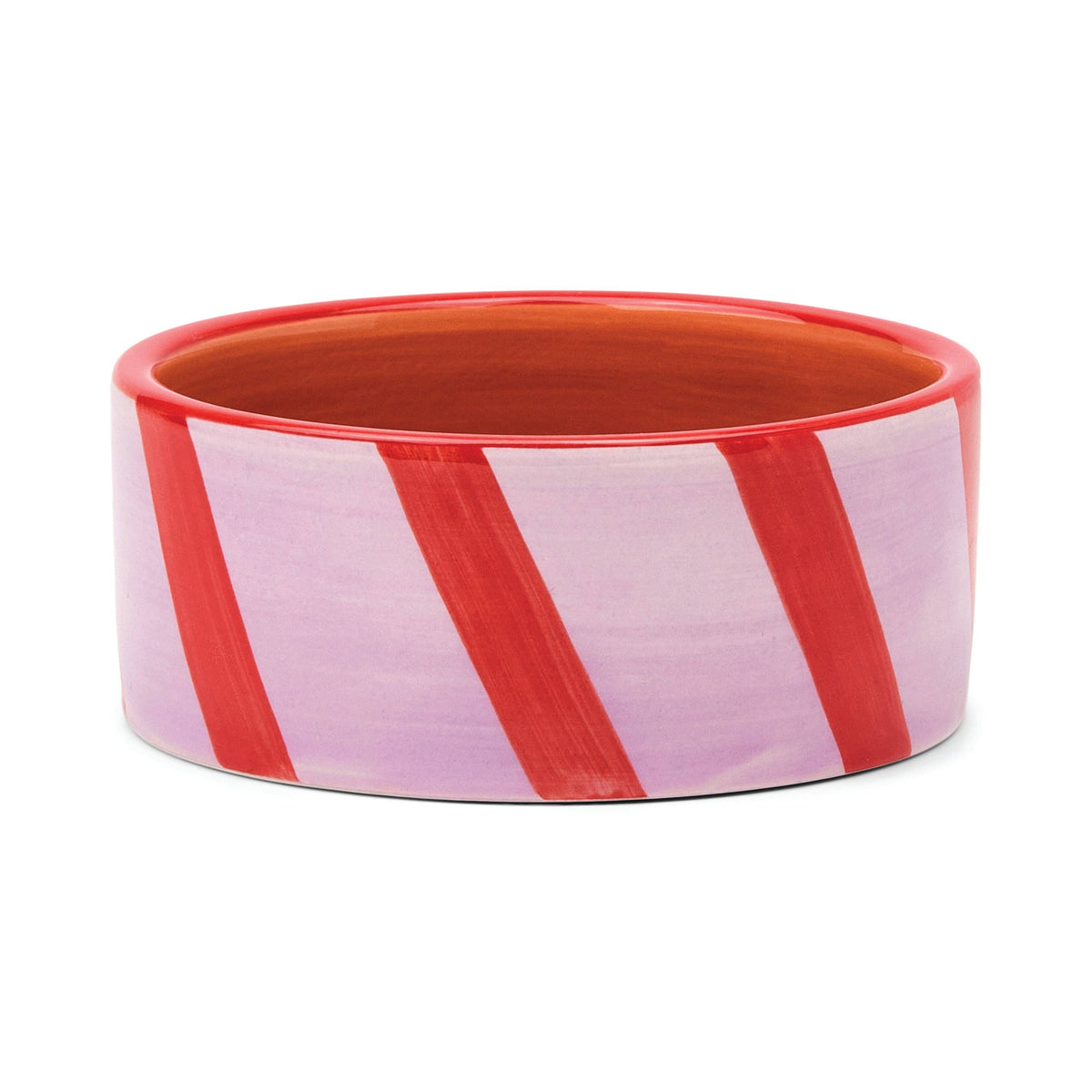 The Izzy Wine Coaster – Lilac & Rust (Hand-Painted Ceramic)
