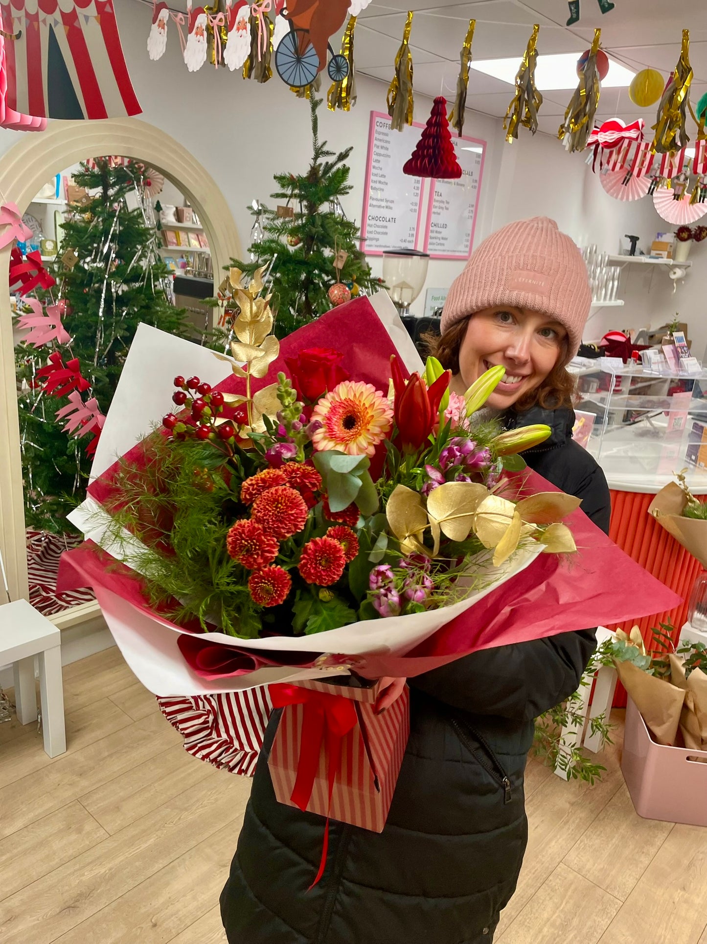 Christmas bouquet by Blush Blooms