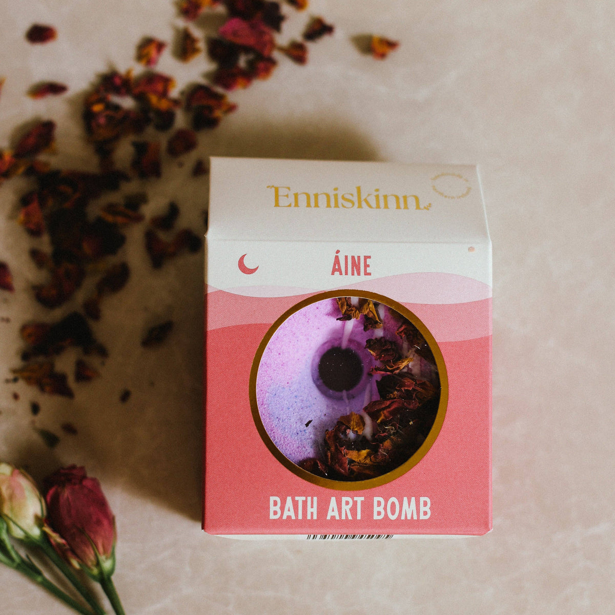 Enniskinn Aine Bath Art Bomb – Rose, Petitgrain & Myrtle