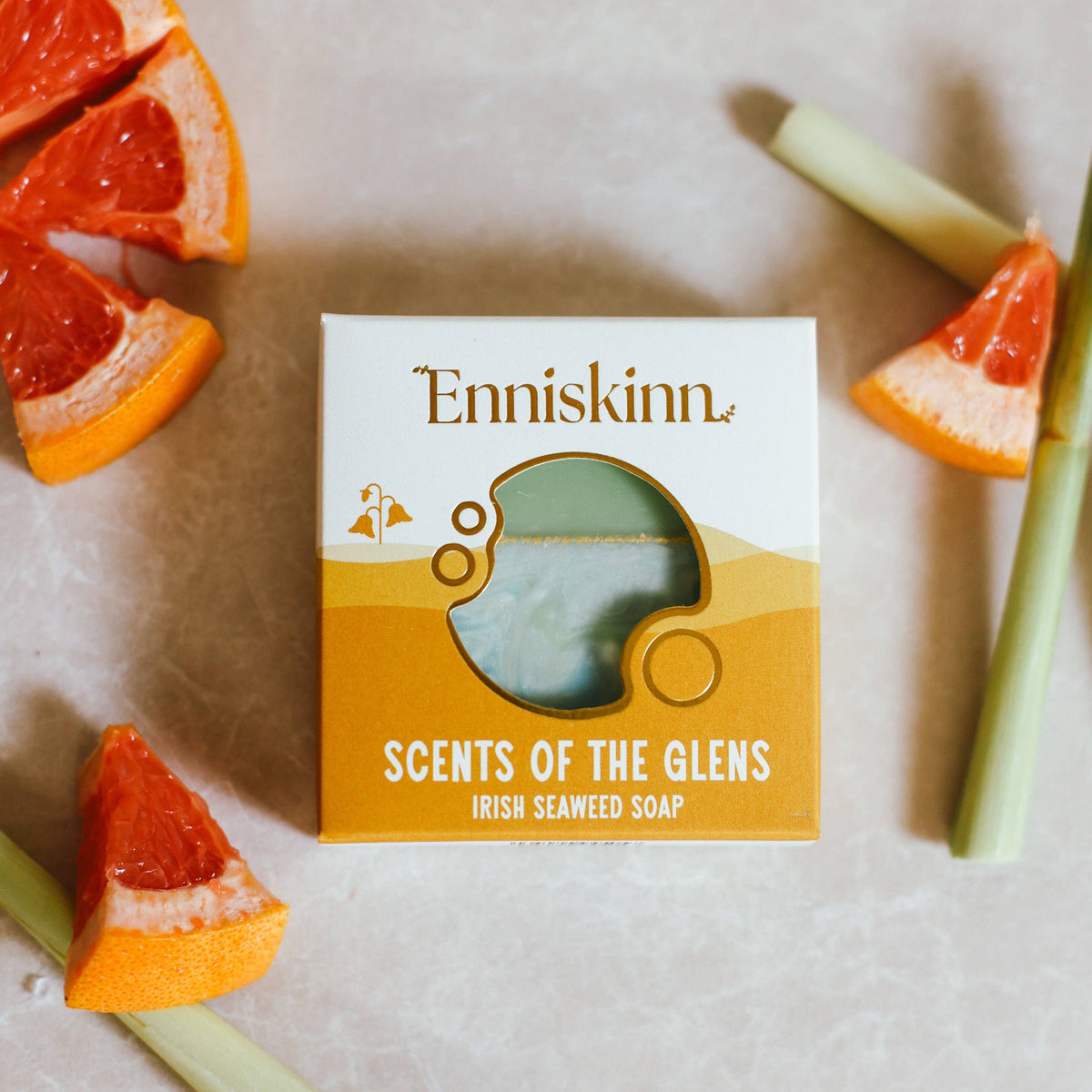 Enniskinn Scents of the Glens Handmade Soap – Lemongrass, Grapefruit & Bergamot