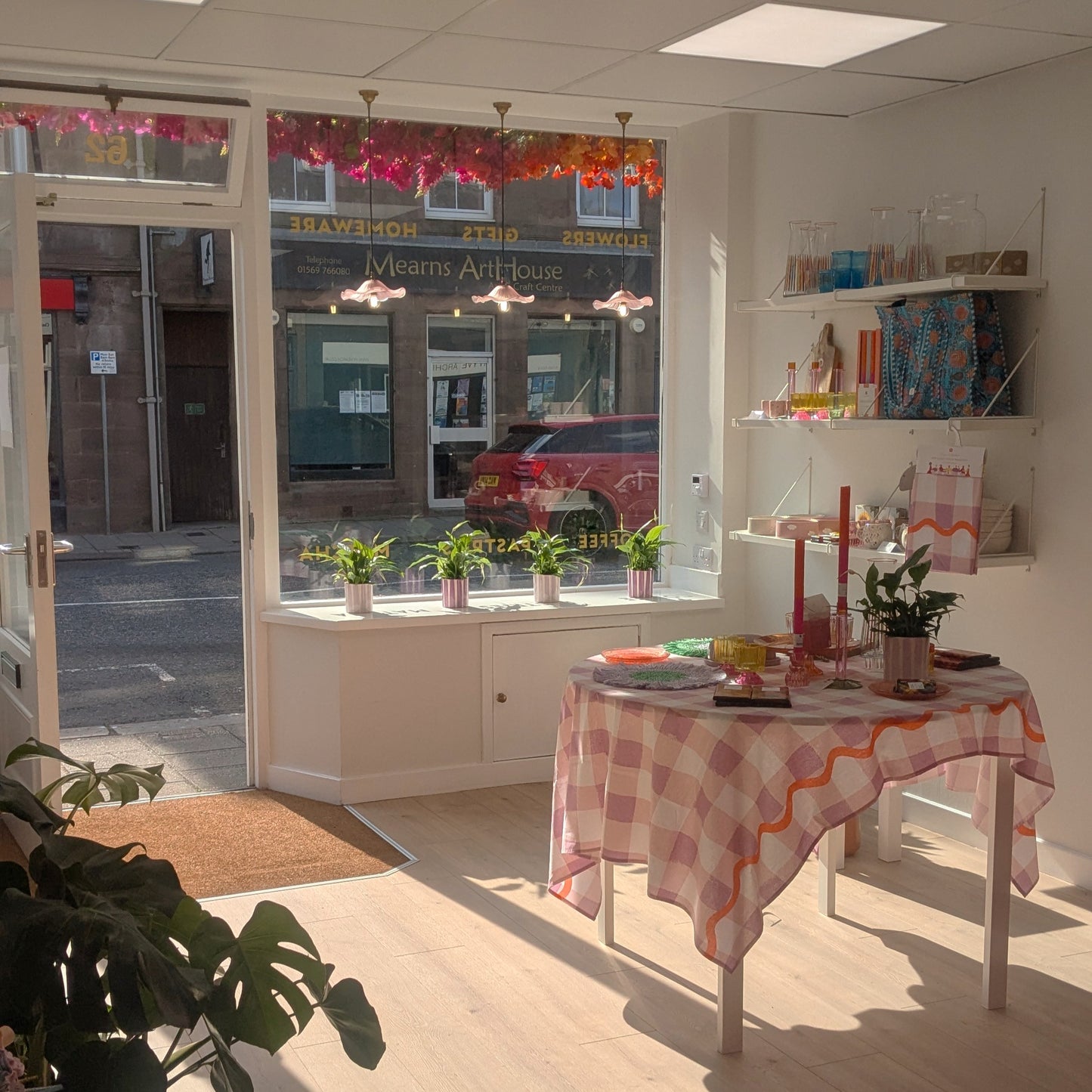Blush Blooms interior in Stonehaven with gifts, homeware and plants