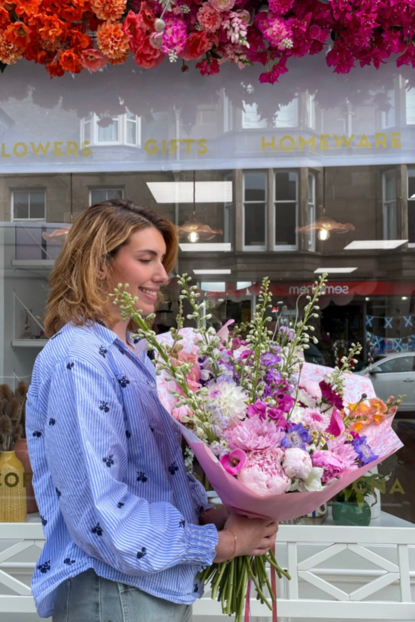 Seasonal bouquet from Blush Blooms in Stonehaven for flower delivery across Aberdeenshire